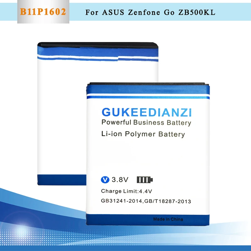 

GUKEEDIANZI Rechargeable Mobile Phone Battery B11P1602 For ASUS Zenfone Go 5" ZB500KL X00AD X00ADC X00ADA 2660mAh Li-ion Battery