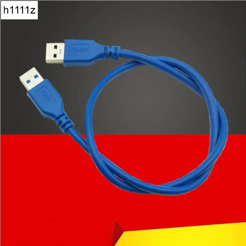 USB 3.0 Cables 5Gbps Type A Male to Type A Male 6FT 0.6m Extension Data Sync Cord Cable Blue Color for Bitcoin Mining
