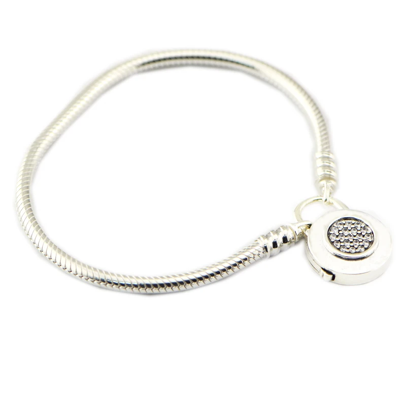 

Pandulaso Signature Padlock Moments Snake Chain Silver Bracelets for Women Fashion DIY Jewelry New Spring Silver 925 Bracelets