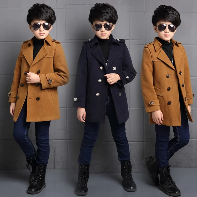 Baby boys winter clothes children wool jackets 2019 big kids thickened ...