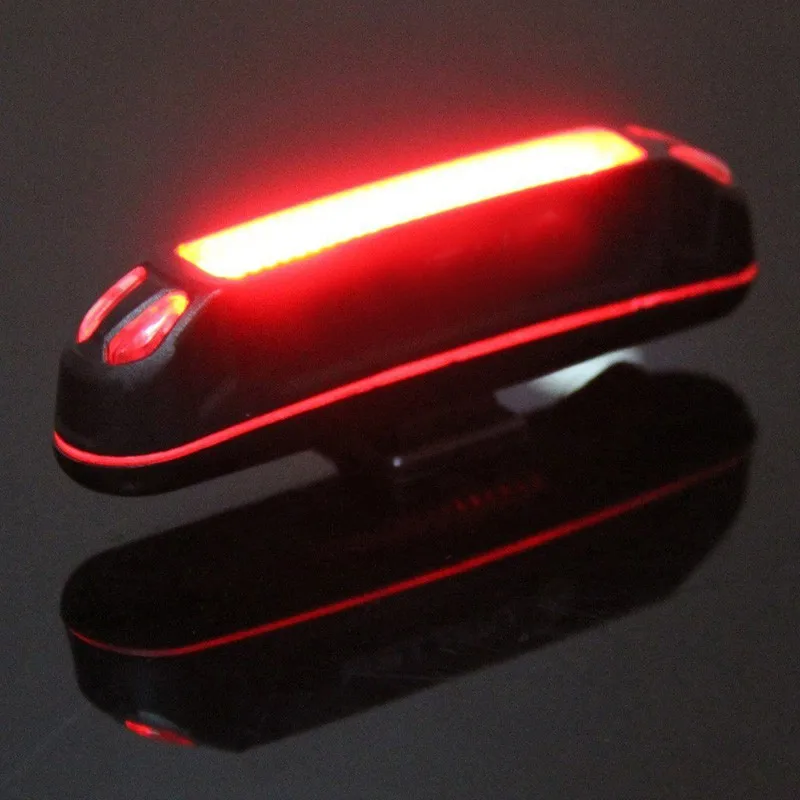Discount 100LM LED USB Rechargeable Head light Flashlight Bicycle Lights Bike Rear Tail Lamp Bicycle Accessories 0