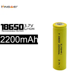 

100pcs/lot 18650 Battery 3.7V 2200mAh Rechargeable Li-ion Battery for Led Flashlight Camera Toys Laser Pen Wholesale