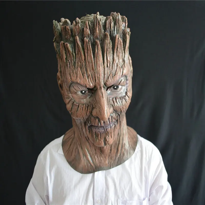 

Magical Dryad Tree Latex Tree Demon Mask Halloween Carnival Masquerade Scary Treefolk Cosplay Costume Props for Adults