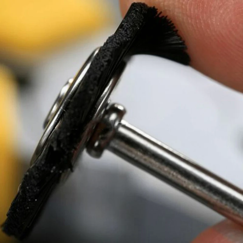 5Pcs Nylon Bristle Wheel Wire Brushes For Polishing Power Rotary Tools