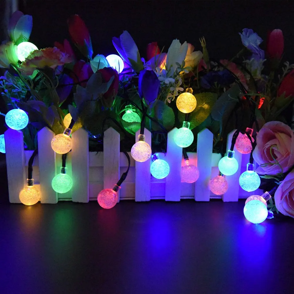 Us 8 97 40 Off T Sunrise 30 Led String Waterproof Solar Fairy Lights Garland Outdoor Light For Garden Party In