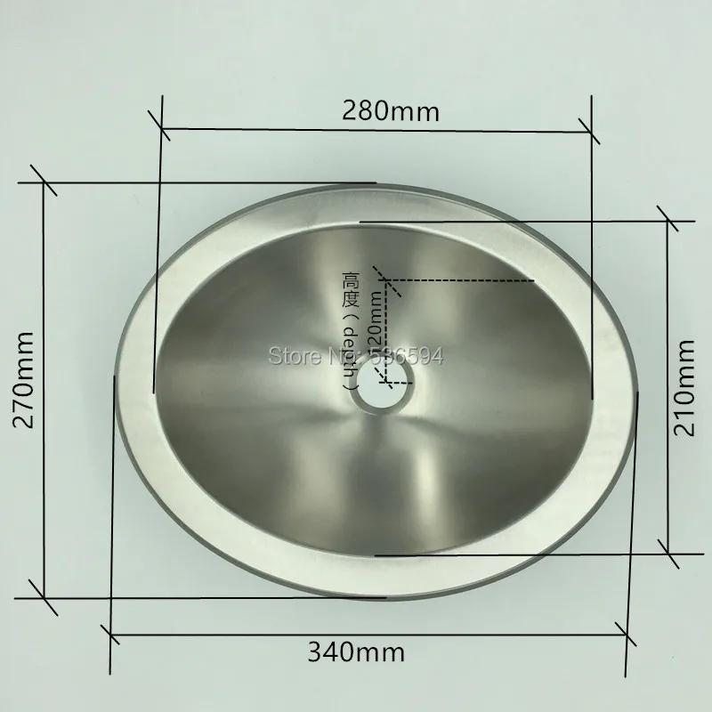 Ellipse Rv умывальник из нержавеющей стали раковина из нержавеющей стали для фрикаделек кэмпер караван Camper из нержавеющей стали Умывальник для кухни