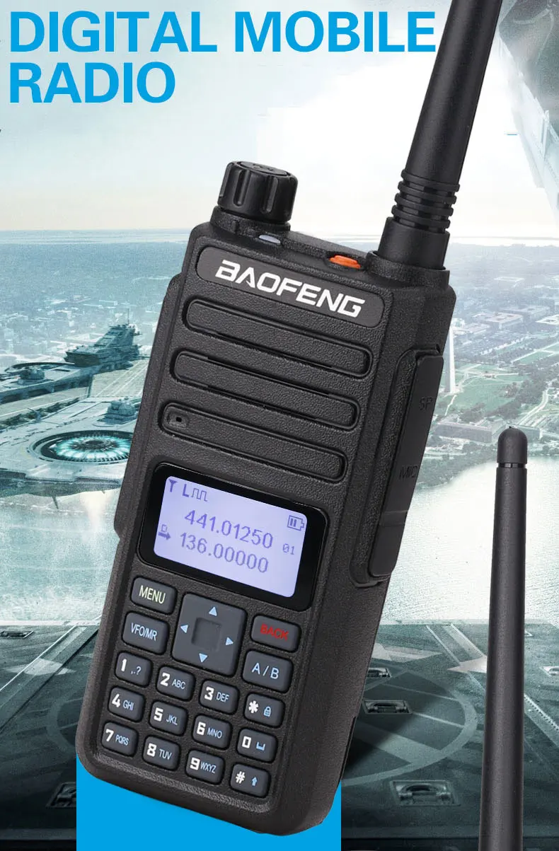 BAOFENG DM-1801 DM-860 Цифровой Walkie Talkie слот TierI II tier2 двухдиапазонный ретранслятор совместимый для Motorola DMR портативный радио