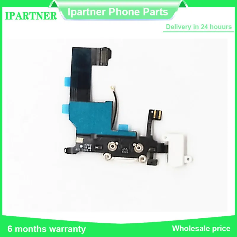 

For IPhone 5 5C 5S Charging Charger Port USB Dock Connector Flex Cable With Microphone Audio Jack High Quality