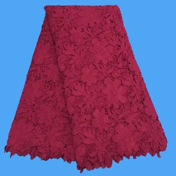 

2019 African Dresses For Women Nigeriane, African Textiles Lace Pink, Water soluble lace fabric Net Lace Fabric For Women Men