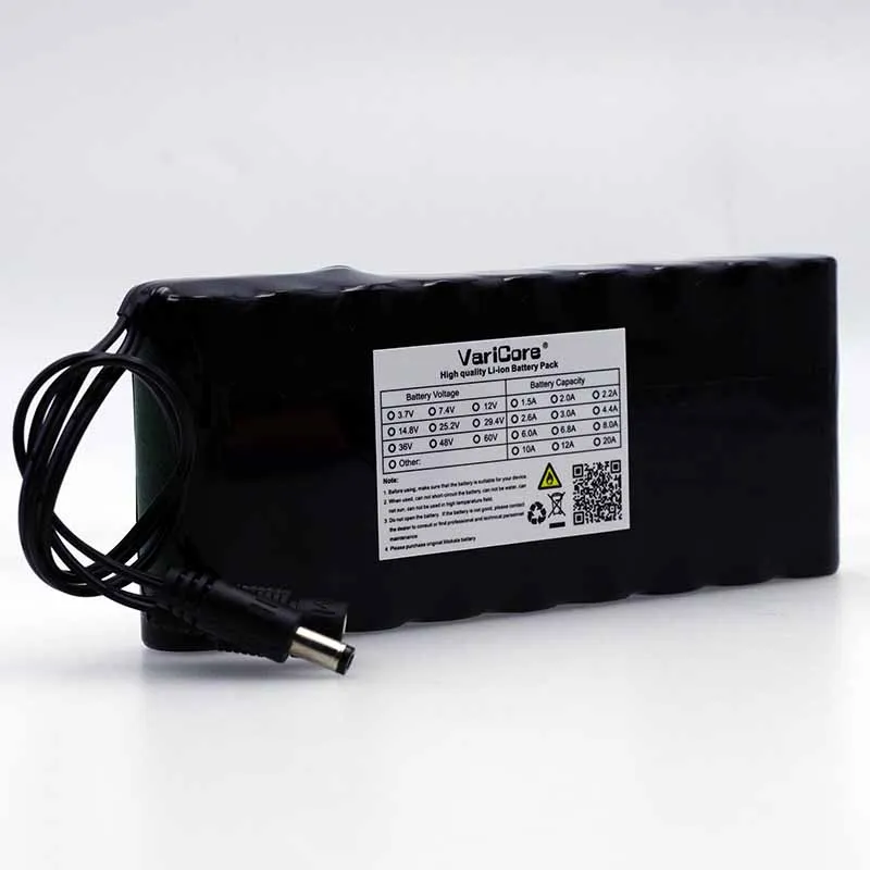 VariCore 12 v 9.8Ah 9800mAh 18650 аккумуляторная батарея 12V Защитная плата CCTV монитор батарея