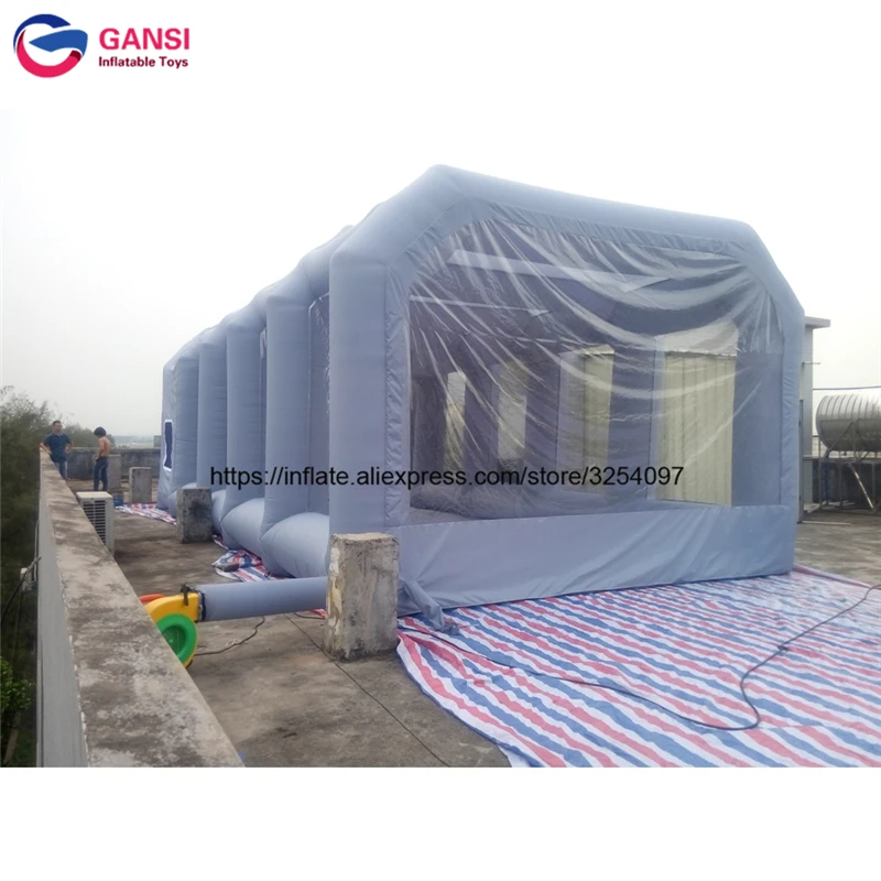 8m*4m*3m gray inflatable car tent outdoor spray paint tent for car wash