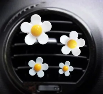 Goede 4 stuks Set Auto Air Vent Ornamenten Decoratie Aromatherapie Bloemen Auto Airconditioning Parfum Balsem Container