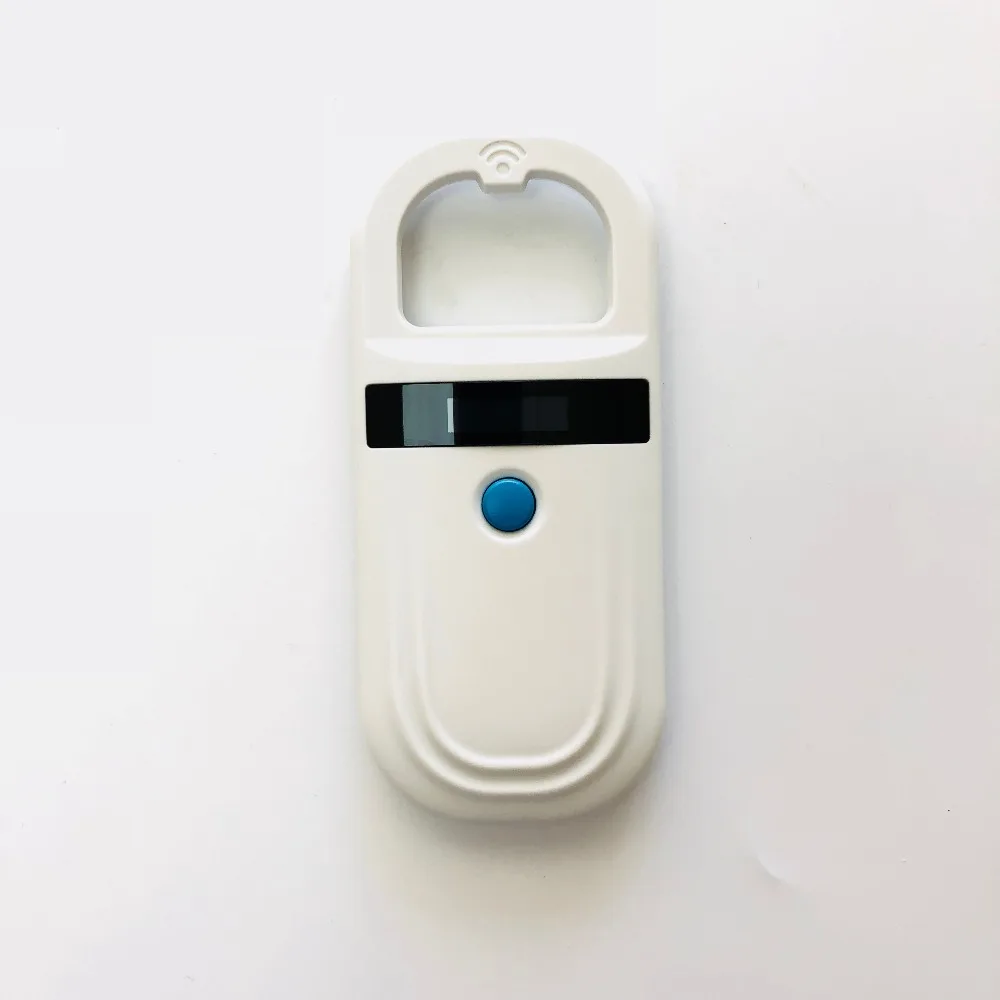 

New Design Animal microchip reader 134.2khz Fdx-b high-light OLED Portable pet rfid microchip scanner for dog cat fish turtle