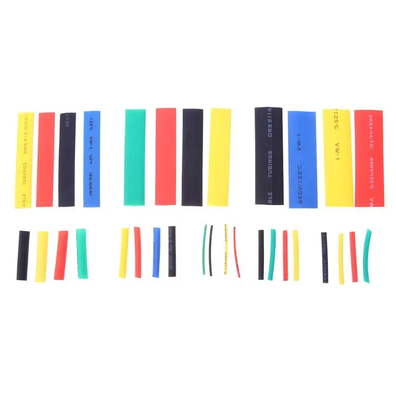 

328pcs Cable Sleeves Insulated Heat Shrink Tubing Polyolefin Wrap Wire Set Multi Color Wiring Accessories