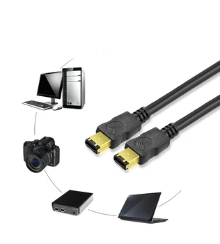 

EEE1394A Data Cable IEEE 1394 6P to 6P 6P-6P 6 Pin to 6Pin Industrial Camera Cable Firewire 400 Mbps 1.5m 3m 5m Electrical Wires