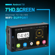 2 Din Car Radio Android 7.0  Universal GPS Navigation Bluetooth Touchscreen Wifi Car Audio Stereo FM USB Car Multimedia MP5