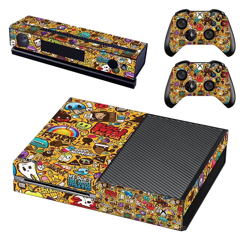 Decal Skins For Microsoft Xbox One Skin Stickers + 2Pcs Controller