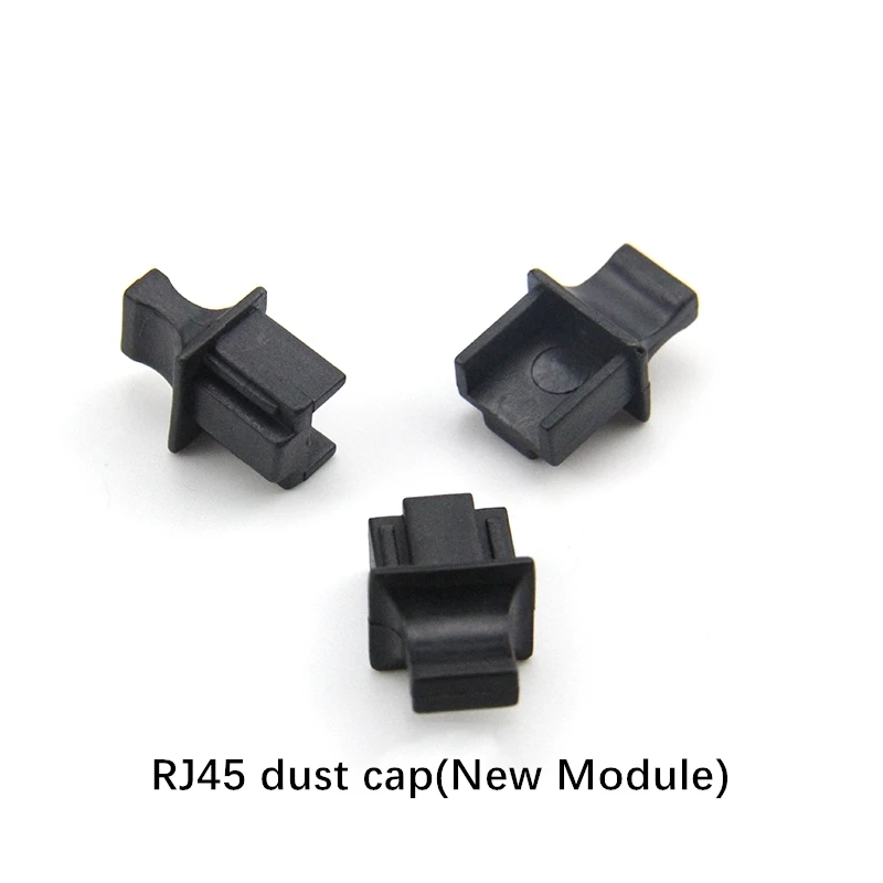 RJ11 dust cap RJ45 SPF USB dust cover/plug black white Free Shipping ELINK 100pcs