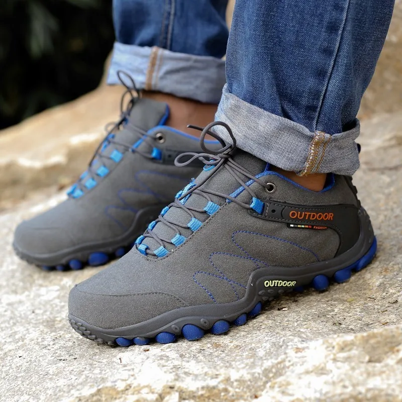 Outdoor Tactical Hiking Shoes Men Casual Wear Resisting Non-slip Sneakers Shoes Women Sneakers Climbing Trekking Sport Unisex