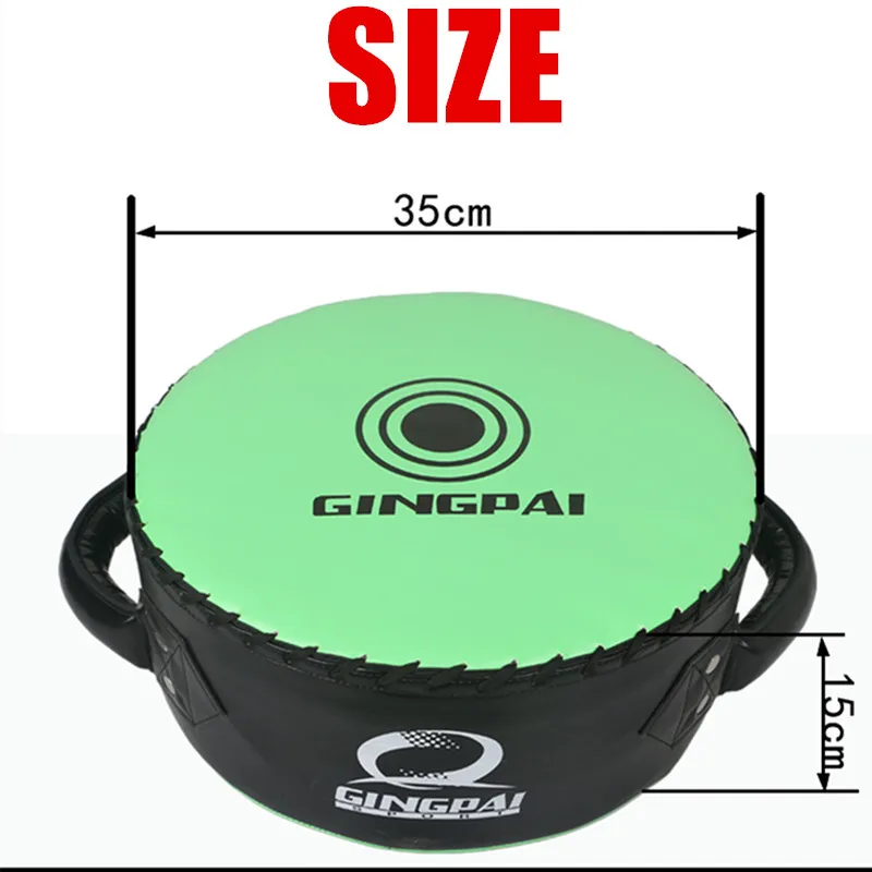 Billig 35*15cm Boxen ziel durable PU Stanzen pads MMA kick muay thai kampfkunst Schild Große Runde Schwere kampf Brust schutz