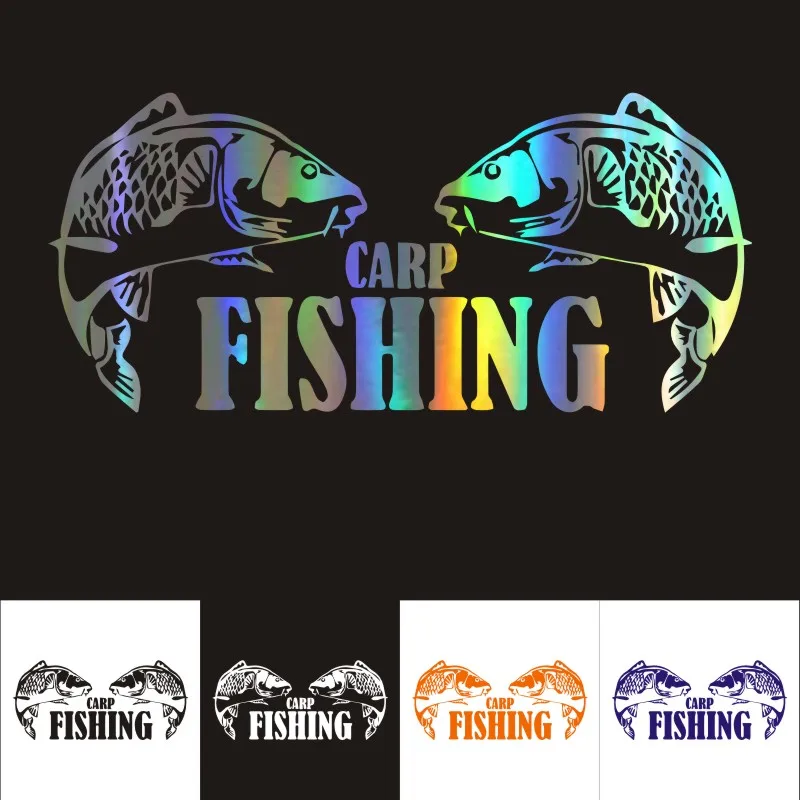

Car Sticker 3D Sticker Carp Fishing Animal Car Motorcycles Reflective Waterproof Car Styling Decal 17.9*8.1CM Custom Sticker