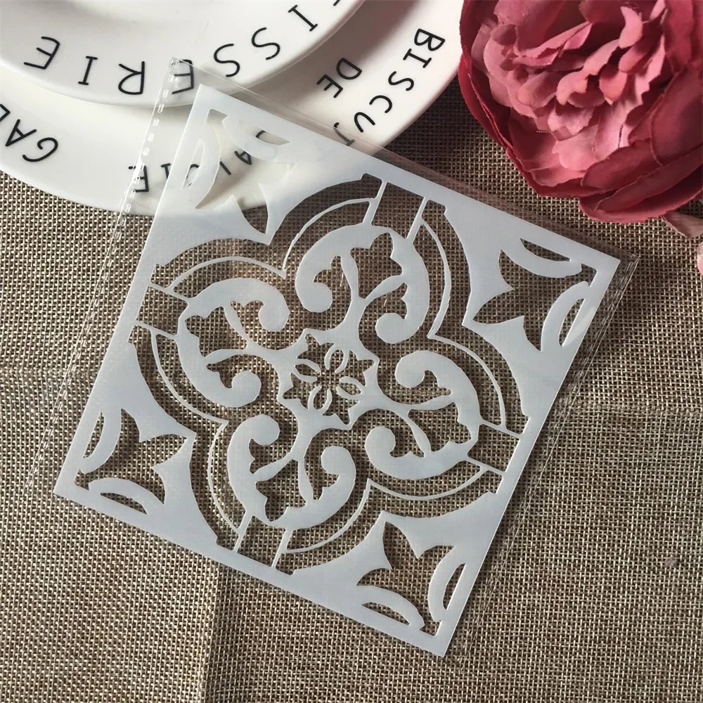 

1Pcs 5.9" Flower Clover DIY Craft Layering Stencils Wall Painting Scrapbooking Stamping Embossing Album Paper Card Template
