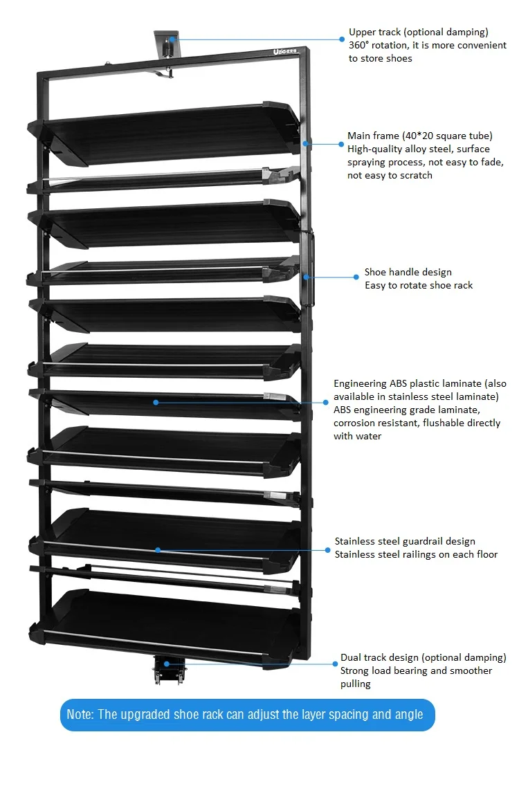 360 градусов крутящаяся подставка для обуви нержавеющая сталь для дома многослойное хранение с экономией пространства телескопическая вращающаяся подставка для обуви в шкаф