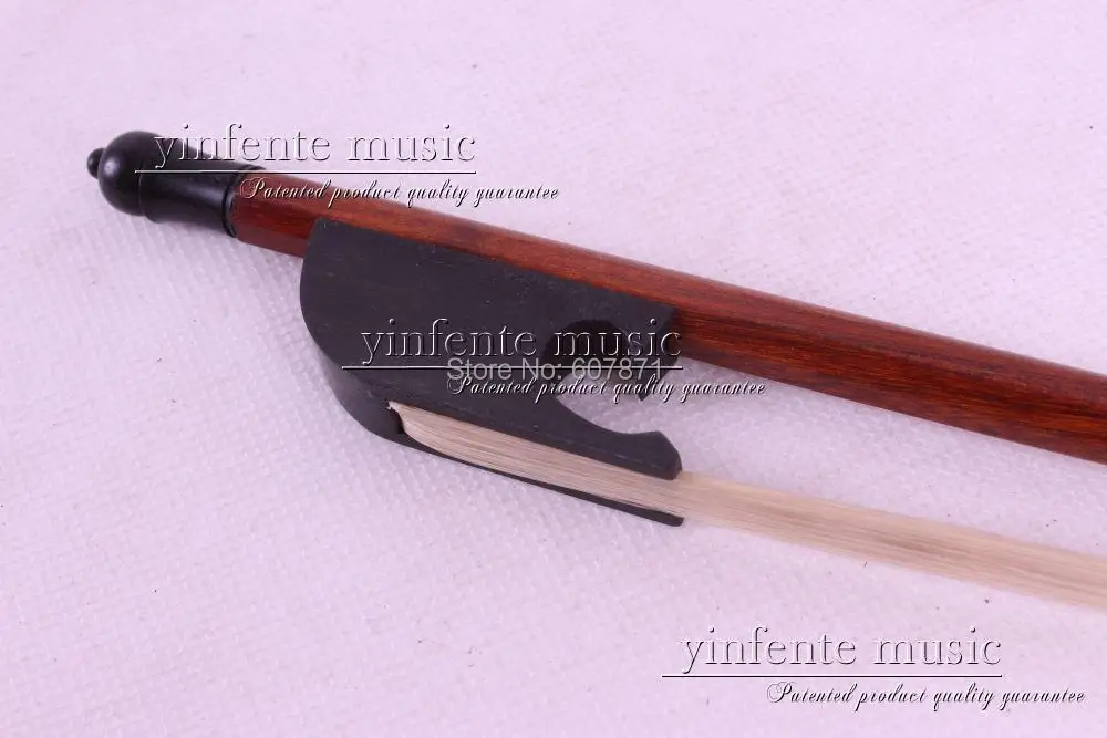 

t 1 pcs Brazil wood Model Strai 4/4 Violin Bow Baroque white horsetail Straight 1#+