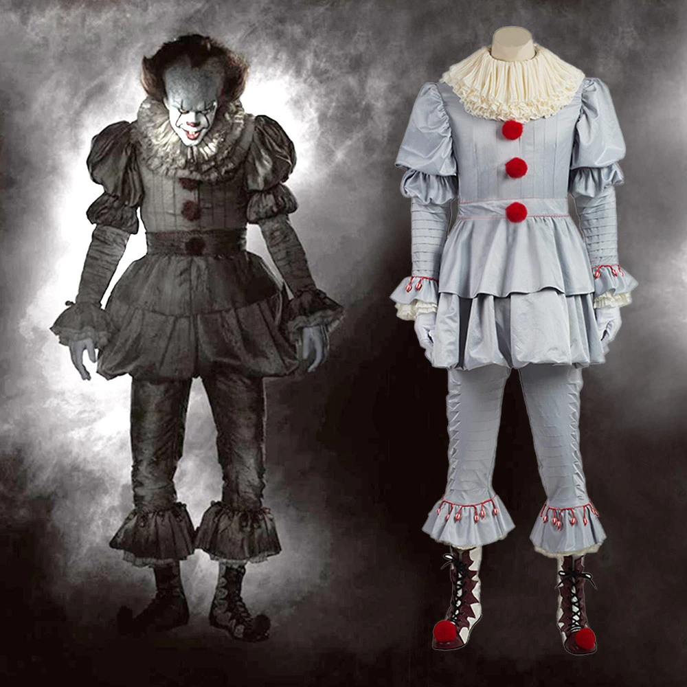 Stephen Konig Der Es Pennywise Cosplay Kostum Pennywise Die Clown Kostum Cosplay Outfit Halloween Terror Erwachsene Manner Frauen Kostum Clown Costume Cosplay Costumecostume Cosplay Aliexpress