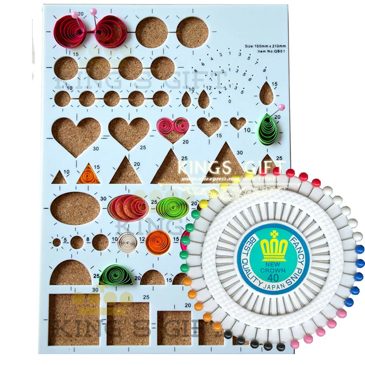 New Arrival Quilling Design Board, Quilling Workboard, Cork Board Quilling Kits With Straight