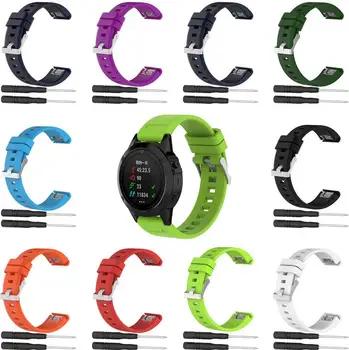 

Colorful Silicone Wrist Strap Band for Garmin Forerunner 935 Strap with Original Srews+Utility Knife Smart Watch Wristband