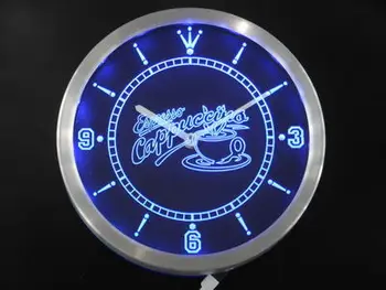 

nc0286 OPEN Espresso Cappuccino Coffee Cafe Neon Sign LED Wall Clock