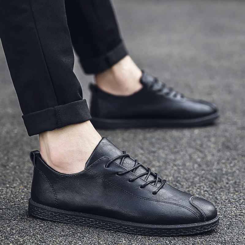 

2018 New Fashion Brand Shoes Men Soft Leather Casual Shoes High Quality Men's Loafers Black Brown Brand Male Loafers 5