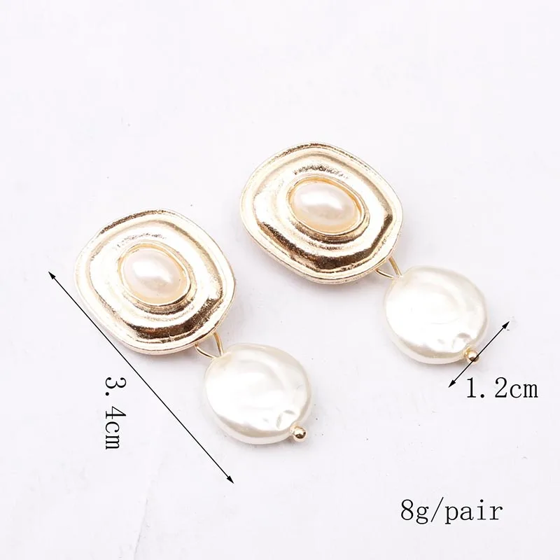 Fashion-New-Metal-Pearl-Earring-Creative-Simulated-Irregular-White-Pearl-Gold-Plate-Drop-Dangle-Earring-Women.