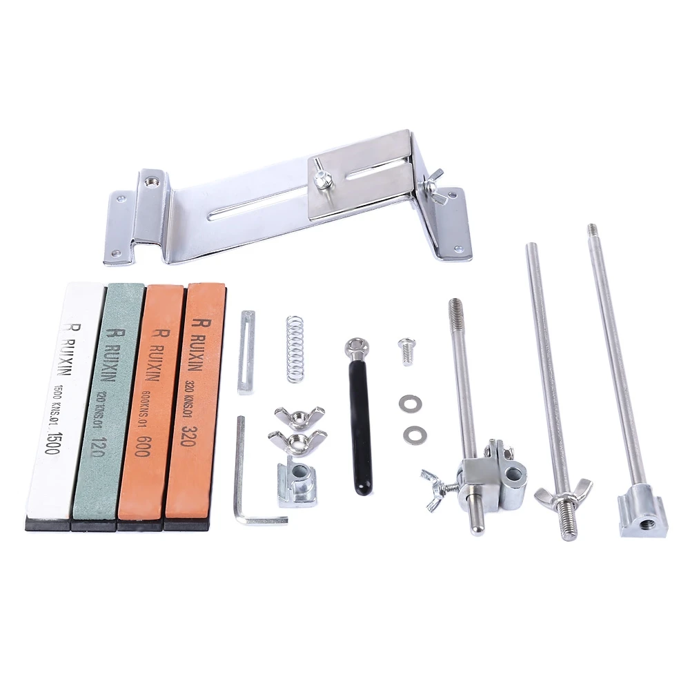 Online Afilador de cuchillos Ruixin Pro III todo Acero de hierro profesional Chef afilador de cuchillos Sistema de afilado de cocina ángulo fijo 4 whtston