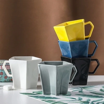 

2019 new style Glazed Star Cups Mugs Ceramic Cups Milk Cup Coffee Cup Creative Scandinavian Water mug with mugs