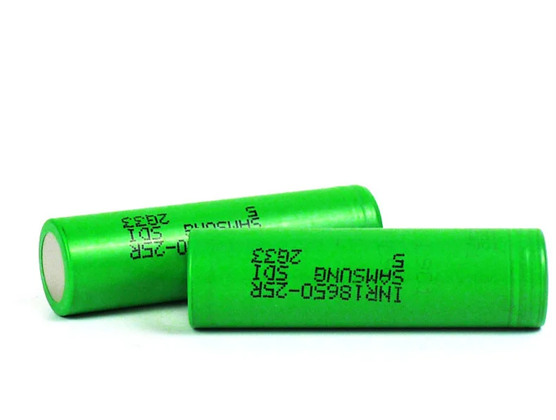 Dinto 2 шт Для samsung 25R 2500mAh 18650 литий-ионная литиевая батарея 3,7 V перезаряжаемые батареи для электронной сигареты