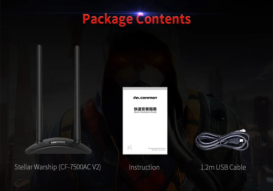 1300 Мбит/с Двухдиапазонная беспроводная сетевая карта USB 3 0/2 0 Wifi адаптер