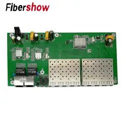 8 Порты и разъёмы 1,25G SFP solt 2 RJ45 Gigabit Ethernet PCBA плата медиа-конвертер 10/100/1000 м