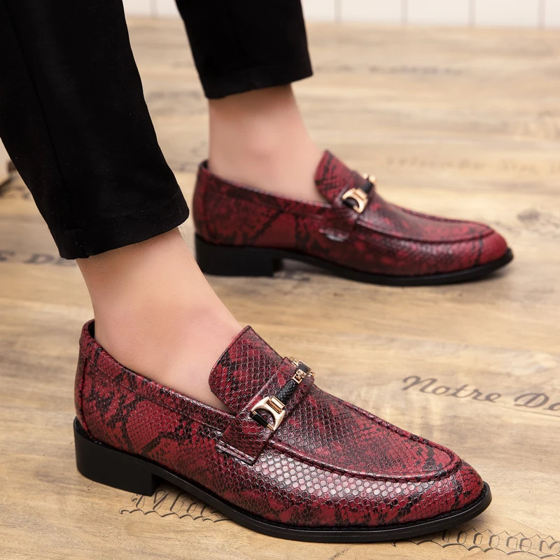 Misalwa Luxury Italian Shoes Men 2019 Spring Autumn Casual Dress Loafers Elegant Leather Brown Design Unique Business Moccasins