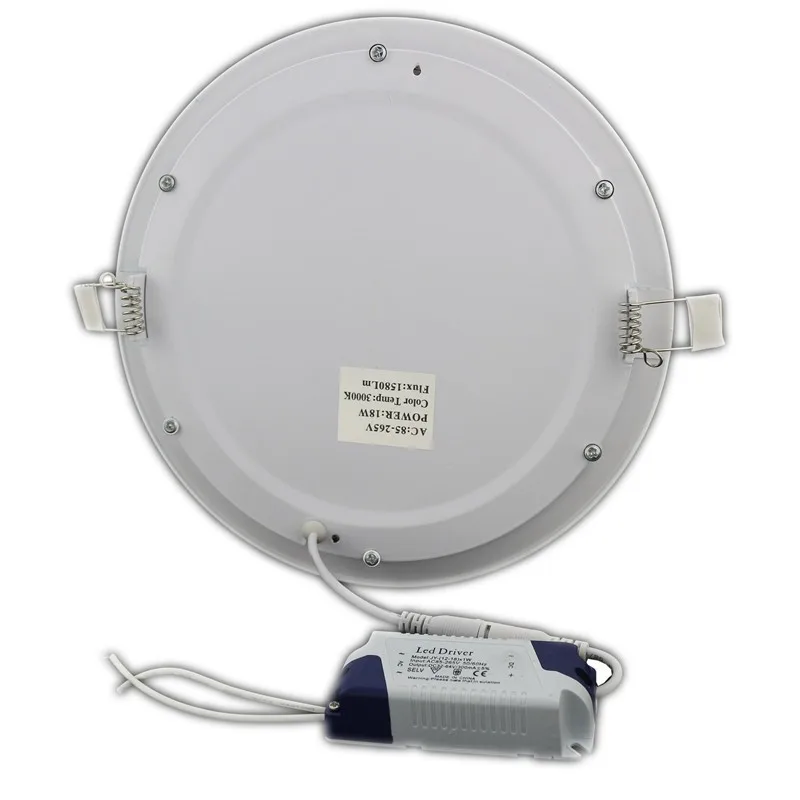 Ultra Thin LED Panel Light 3 W 6 W 9 W 12 W 15 W 18 W driver included AC85-265V Recessed lamps for ceiling panels for indoor lig