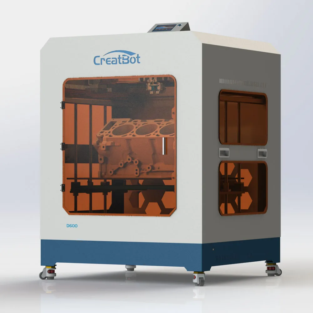 Industrial Creatbot 3d printer D600 Dual extruder 600 600 600mm Large Size Metal Printer 3 0mm