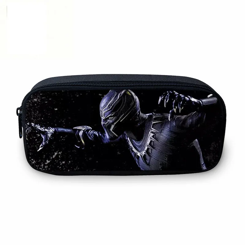 

VEEVANV Brand Designer Cosmetic Bags Fashion Black Panther Printing Pencil Case For Boys Girls Storage Pouch Pen Bag Make Up Bag