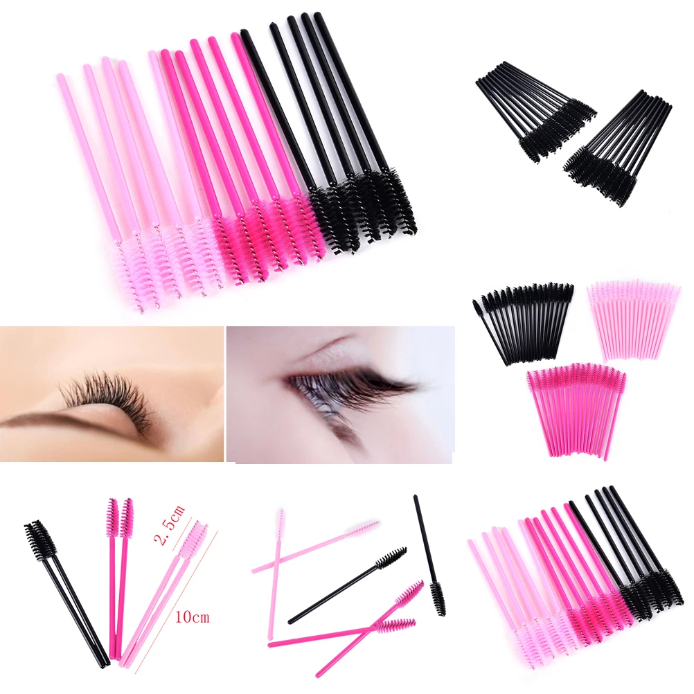 50Pcs Applicator Spoolers Makeup Tool Cosmetic Eyelash Extension Disposable Mascara Wand Makeup Brushes