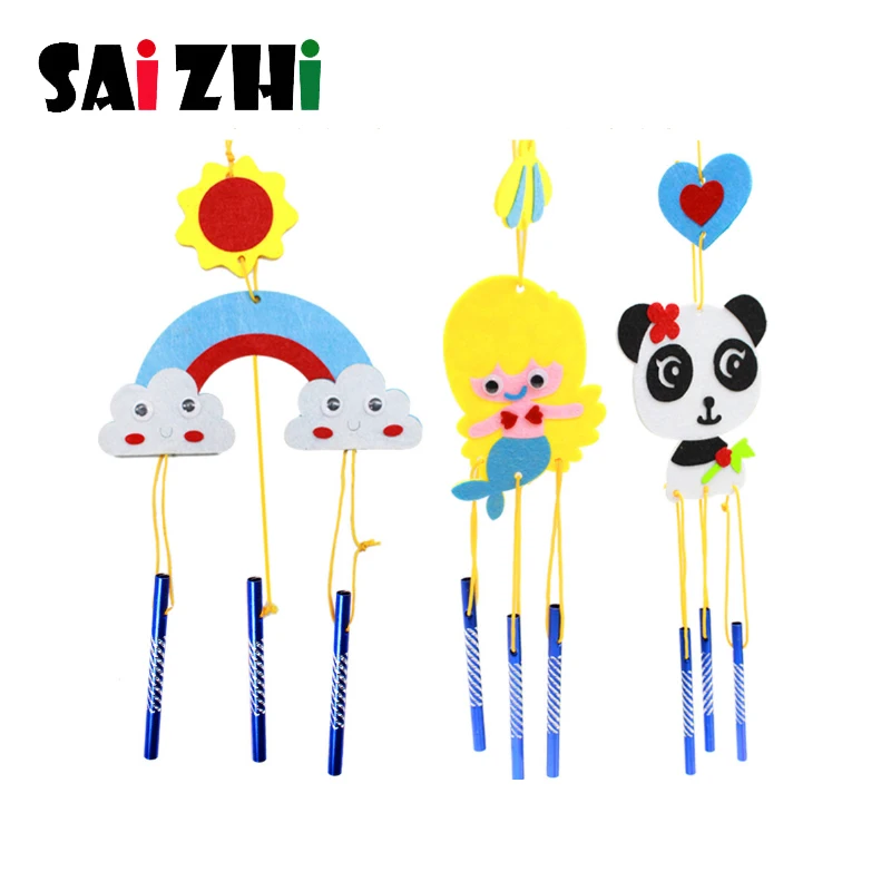 Saizhi из серии Сделай Сам ChildrenKids развивающие ткань для игрушек ветровой Колокольчик для детского сада Играем ручками