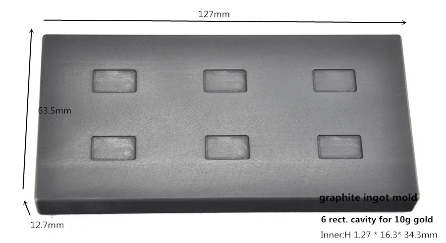 

graphite ingot mold for 10 G gold bar casting /High Density Graphite Mold /Melting Precious Metal ,FREE SHIPPING