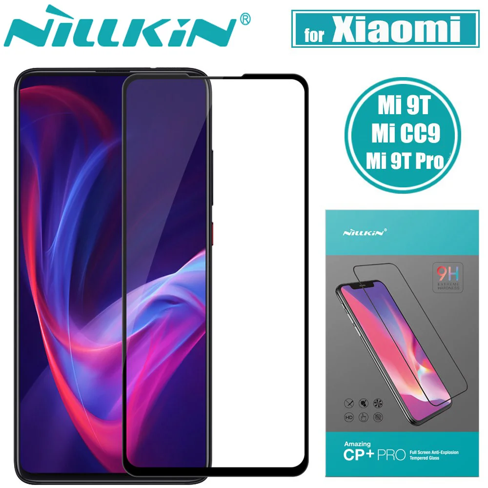 

For Xiaomi Mi9T Mi 9T Pro Tempered Glass Screen Protector Nillkin CP+PRO Full Cover Protective Glass Film for Xiaomi Mi CC9 CC9e