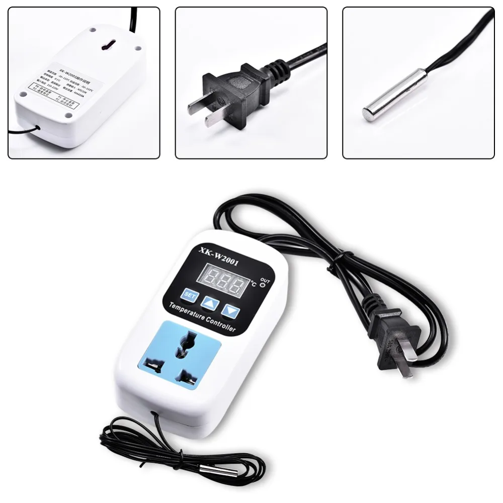 VKS W2001 Temperature Controller Thermostat Regulator AC 110V 220V Fish