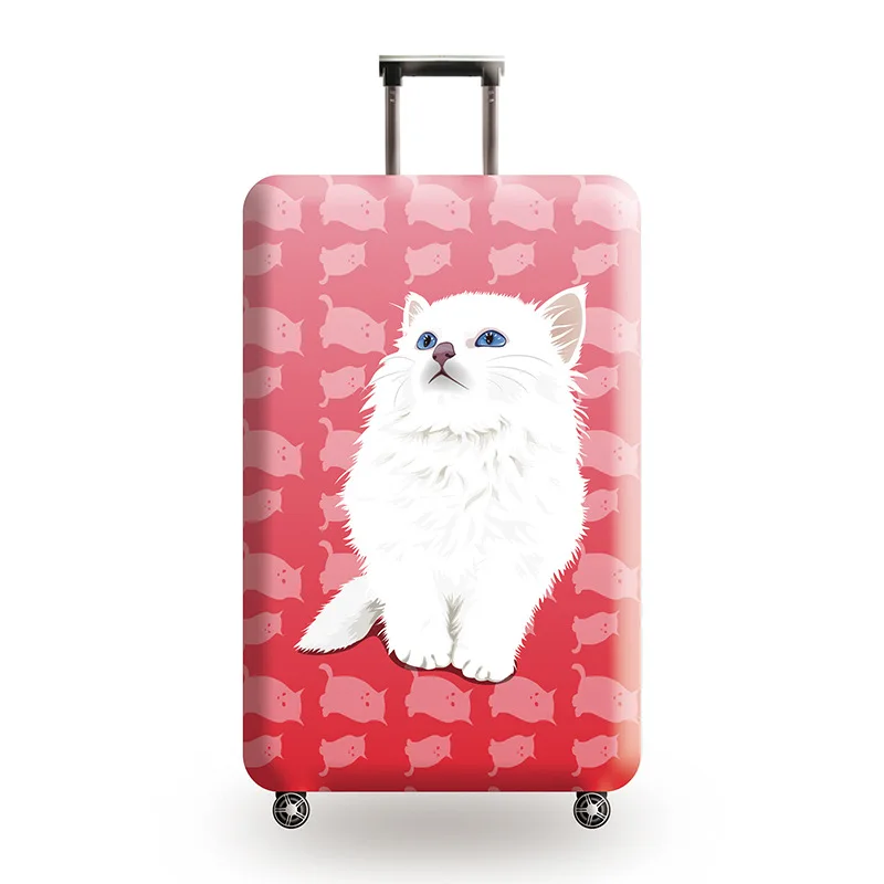 JULY'S SONG New Suitcase Elastic Dust Cover Luggage Case for 18~32 inch Password Box Trolley Case Cat Pattern Protective Cover
