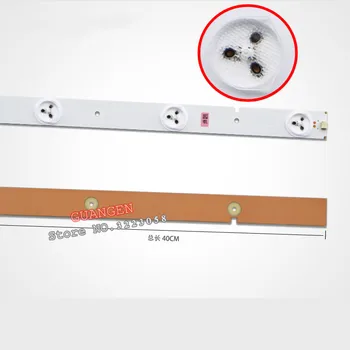 

8pieces/Lot LED Backlight strip For Hisense 39" TV SVH390A06 LED39K20D LED39EC110JD 100% Original new